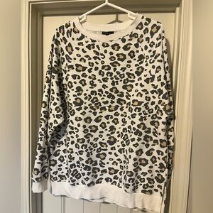 Nursing Queen leopard print nursing sweatshirt
